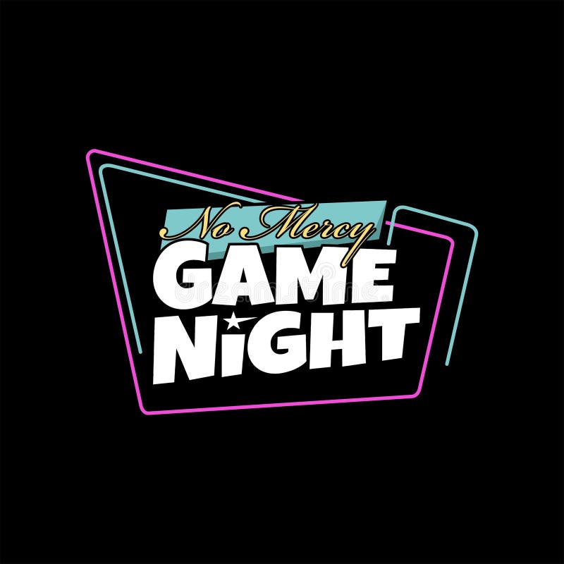 Game night banner sign vector vector illustration