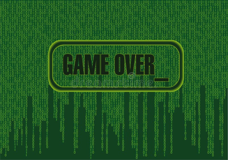 Game over stock illustration