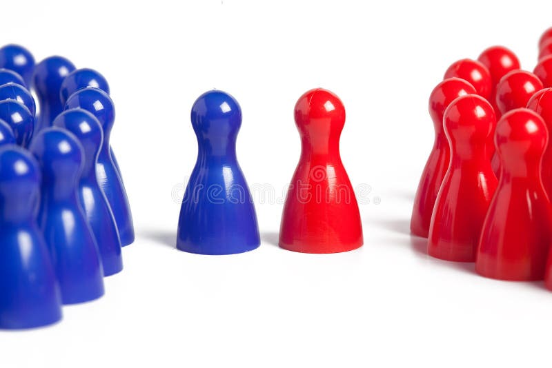 Game pawn war stock photo