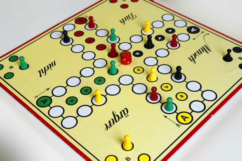 Game Play Figure Boardgame Luck Angry Stock Image Image of colorful
