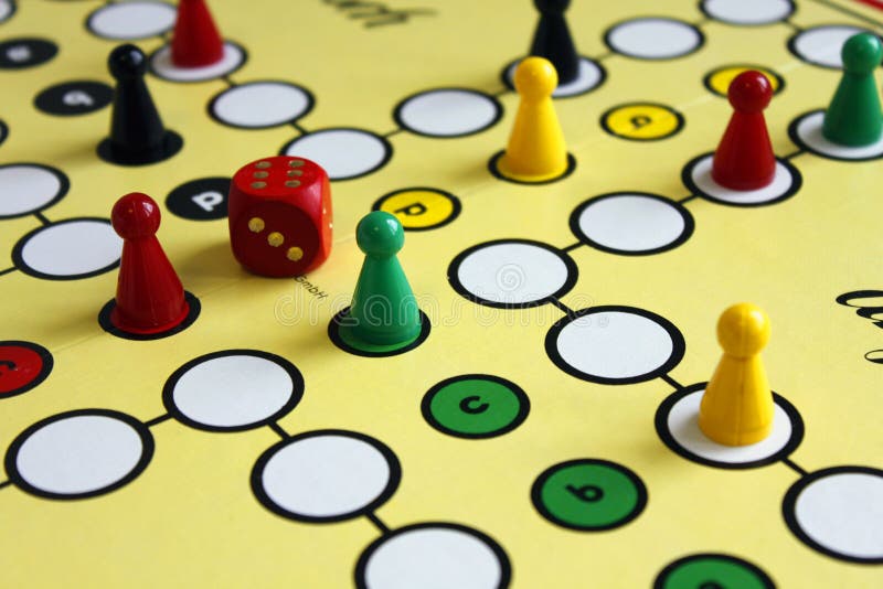 Game Play Figure Boardgame Luck Angry Stock Image Image of luck