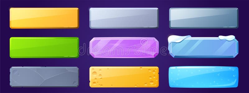 Game Ui Buttons for App Interface, Cartoon Plaques Stock Vector - Illustration of menu, crystal: 232949466 Game Ui Buttons for App Interface, Cartoon Plaques Stock Vector - Illustration of menu, crystal: 232949466