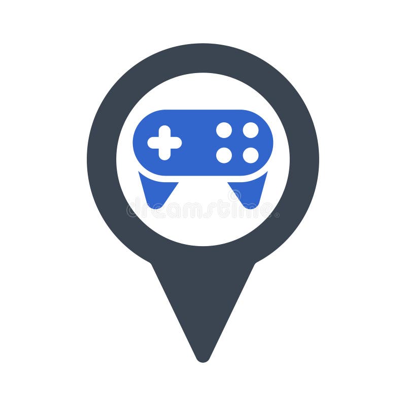 Game zone location icon stock vector. Illustration of game 263832887
