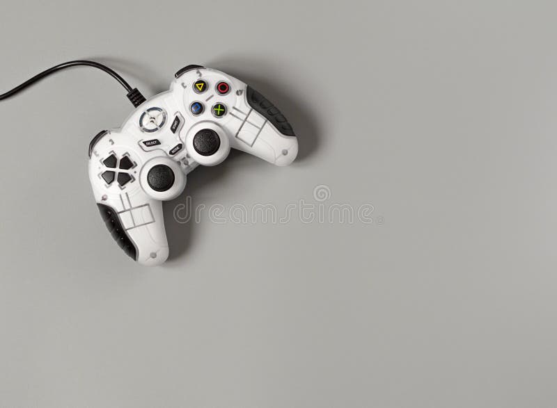 Gamepad De Joystick Branco, Console De Jogos Em Fundo Rosa Tecnologia De  Jogos De Computador Jogar Competição Videogame Controle Imagem de Stock -  Imagem de dispositivo, moderno: 165795279