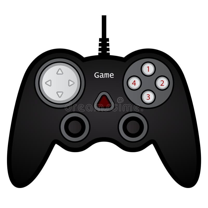 Gamepad joysticka gry kontroler royalty ilustracja