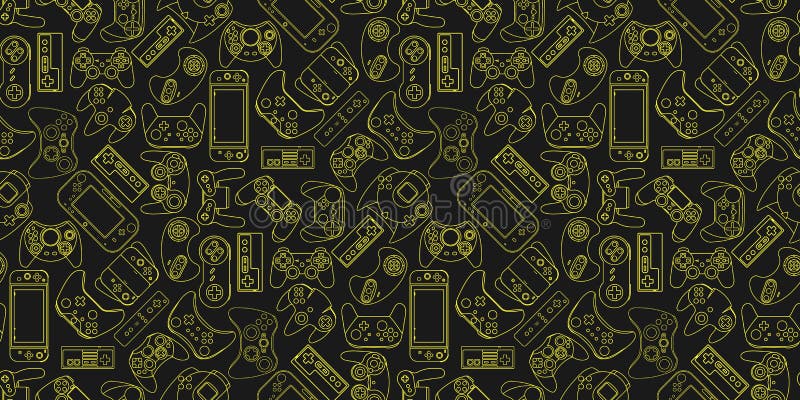 Gamepad Video game controller background vector illustration