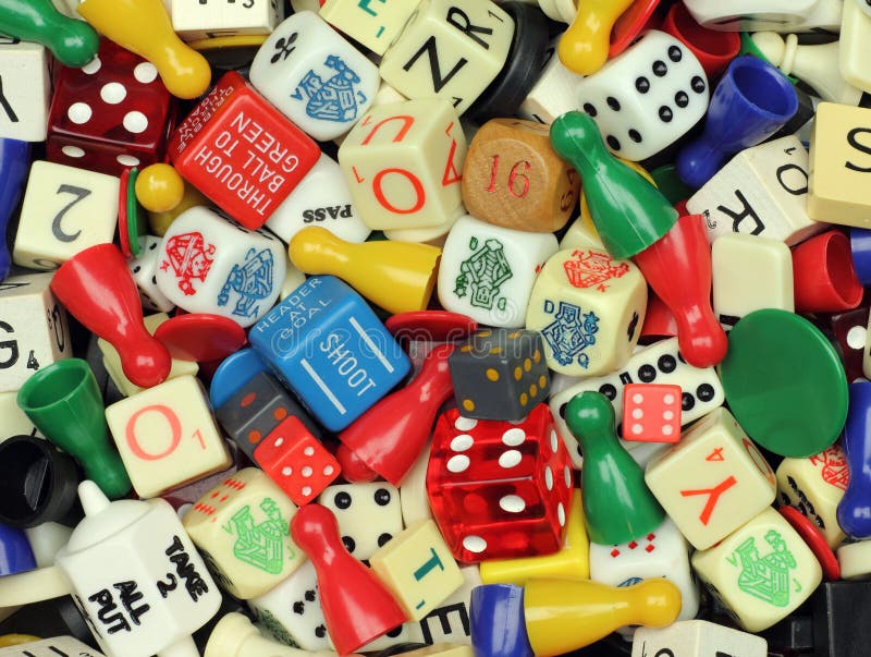 Games Pieces stock photo. Image of plastic, numbers, cubes 23518814