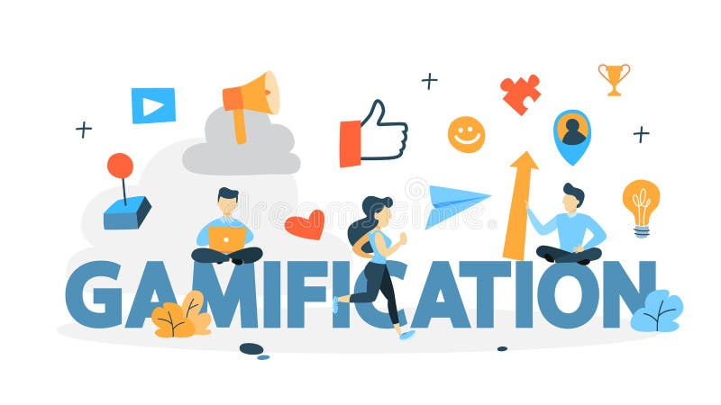 Gamification concept illustration vector illustration Gamification concept illustration vector illustration