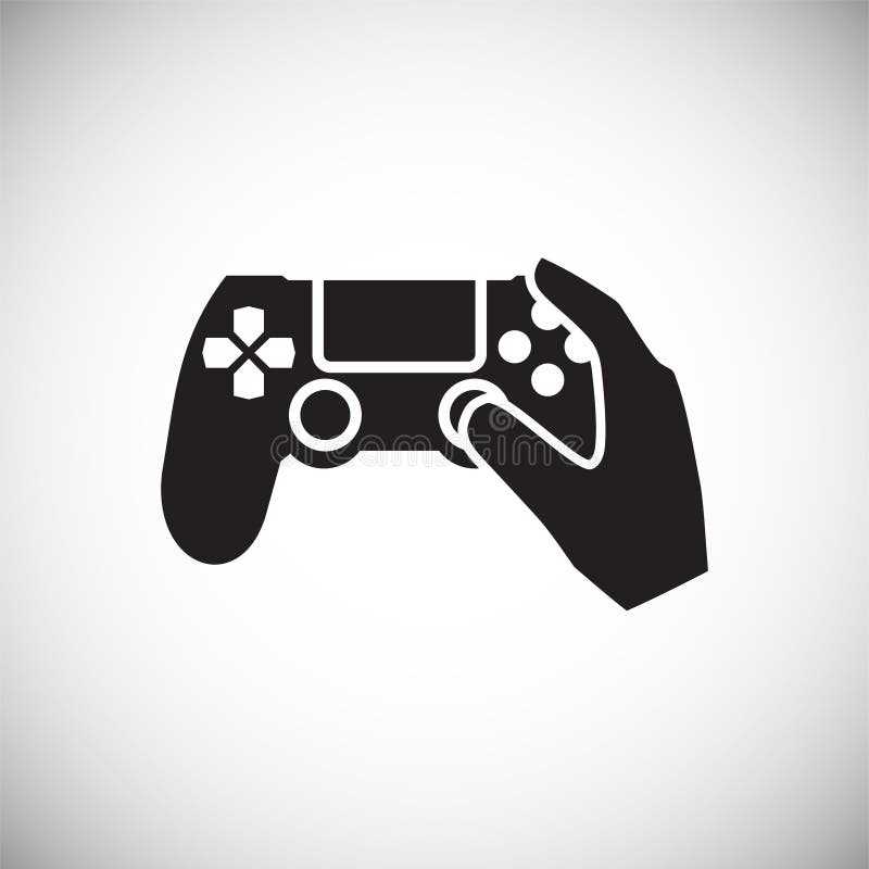 Gaming icon on background for graphic and web design. Simple vector sign. Internet concept symbol for website button or stock illustration