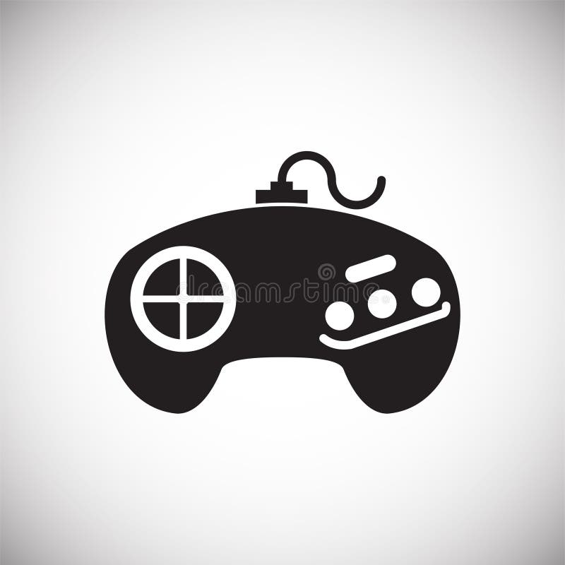 Gaming icon on background for graphic and web design. Simple vector sign. Internet concept symbol for website button or stock illustration
