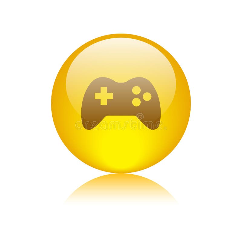 Gaming icon web button royalty free illustration