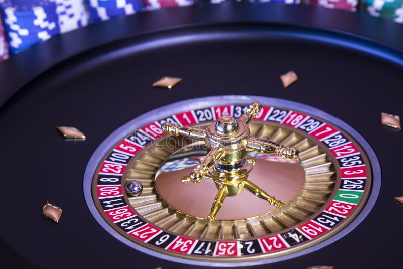 Gaming Table, Roulette Wheel in Motion Stock Photo Image of luck