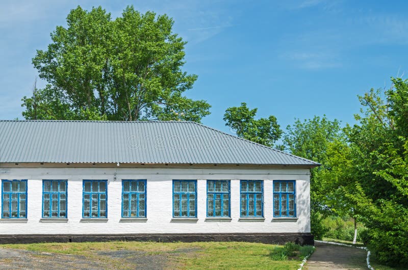 Gammal lantlig skola royaltyfria foton Gammal lantlig skola royaltyfria foton