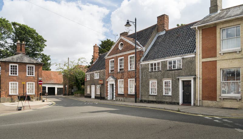 Gammal marknad, Beccles, Suffolk UK arkivbilder Gammal marknad, Beccles, Suffolk UK arkivbilder