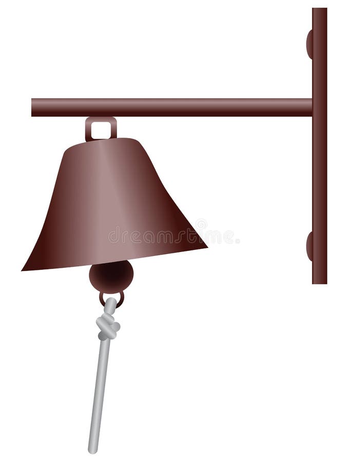 Gammal ringklocka stock illustrationer Gammal ringklocka stock illustrationer