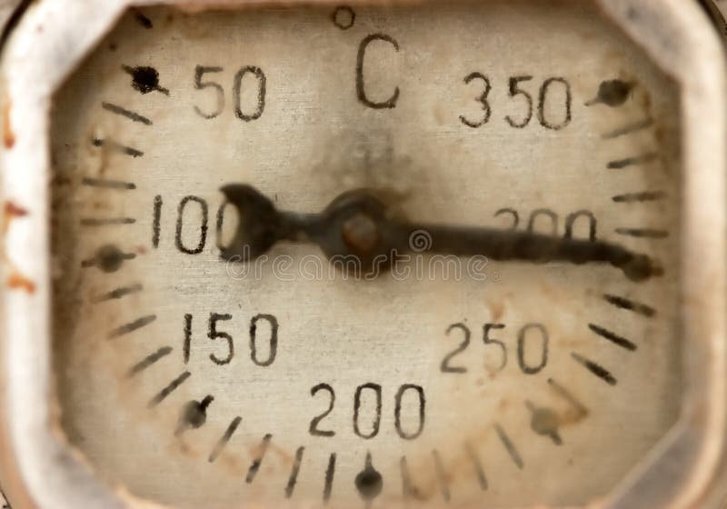 Danad gammal termometer arkivfoto. Bild av brigham, kallt Danad gammal termometer arkivfoto. Bild av brigham, kallt