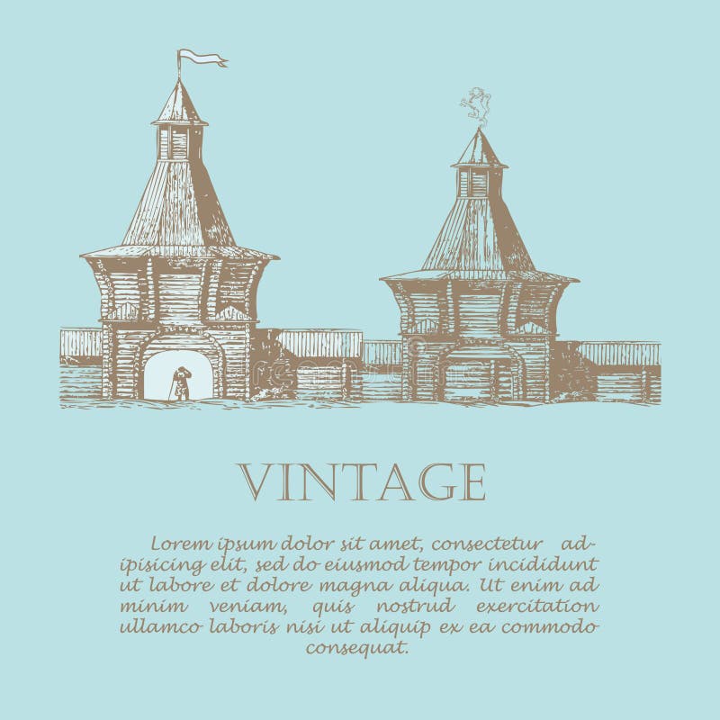 gammal town royaltyfri illustrationer gammal town royaltyfri illustrationer