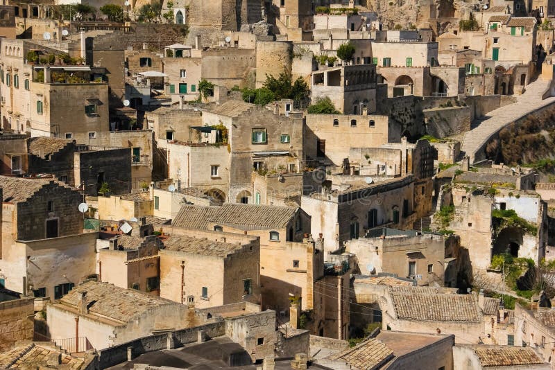 gammal town Matera Basilicata Apulia eller Puglia italy royaltyfri bild gammal town Matera Basilicata Apulia eller Puglia italy royaltyfri bild
