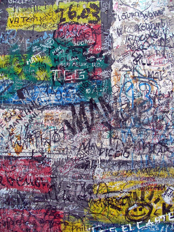 gammal vägg för berlin grafitti royaltyfri bild gammal vägg för berlin grafitti royaltyfri bild