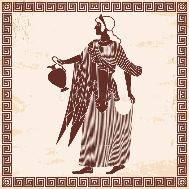 GammalgrekiskagudinnaAphrodite stock illustrationer