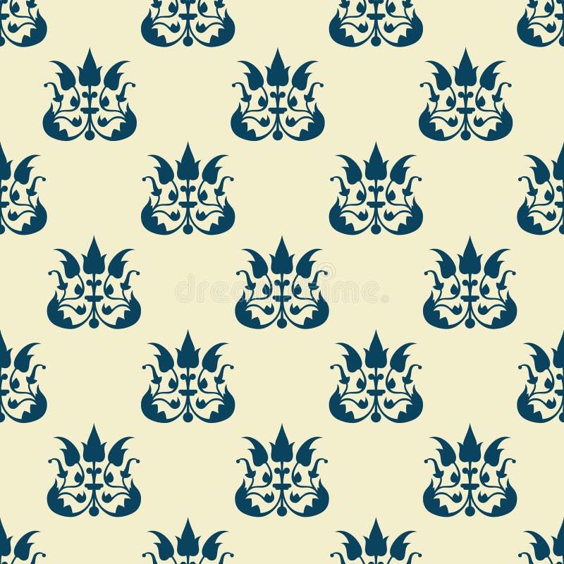 Gammalmodig blom- kunglig s?ml?s textur vektor illustrationer Gammalmodig blom- kunglig s?ml?s textur vektor illustrationer