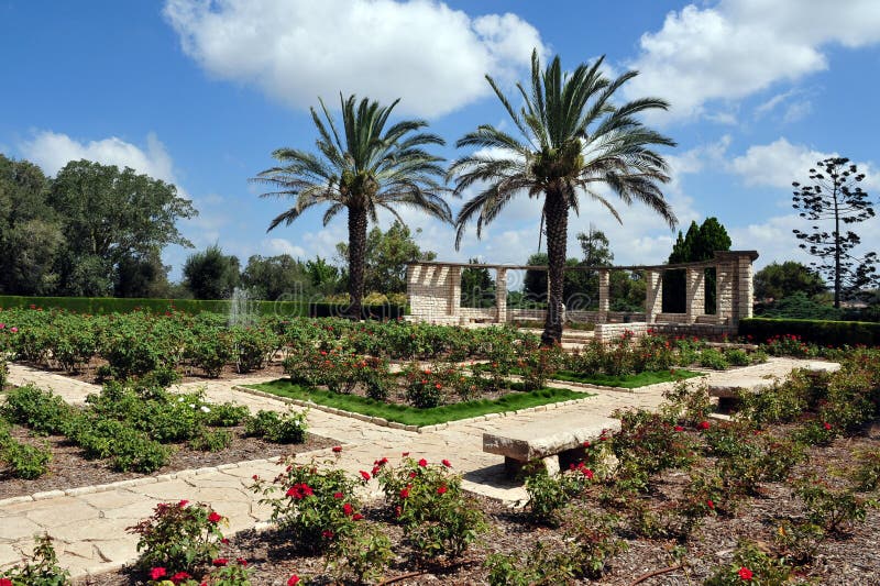 Gan HaNadiv en Zichron Yaakov fotografía de archivo libre de regalías Gan HaNadiv en Zichron Yaakov fotografía de archivo libre de regalías