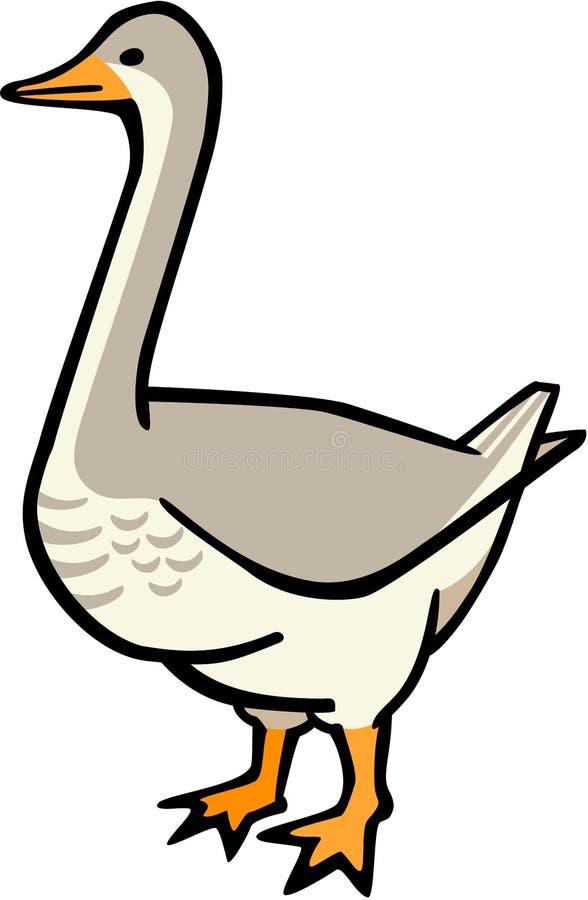 Gander stock vector. Illustration of gander, color, goose 75557027