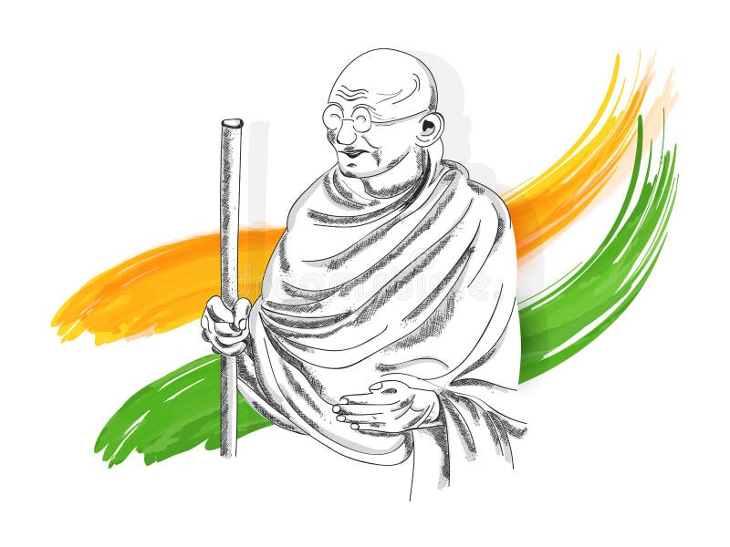 Drawing of Mahatma Gandhi  Drawing of Gandhi jayanti  artistica  YouTube