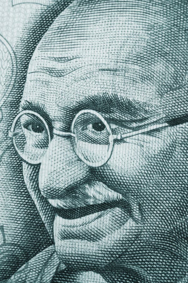 Mahatma Gandhi portrait on rupee note