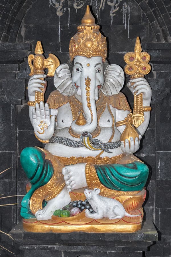 Ganesh statua wśrodku świątyni w Bali obraz royalty free Ganesh statua wśrodku świątyni w Bali obraz royalty free
