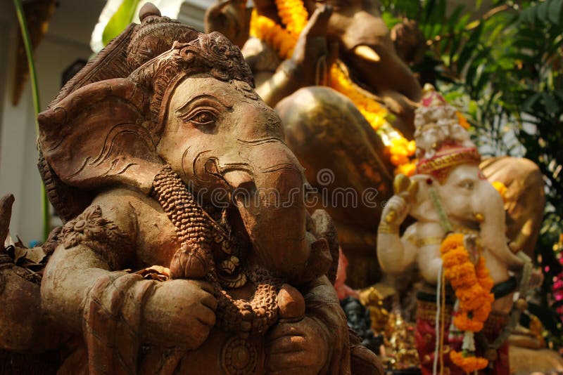 Ganesh statue god of success. stock images
