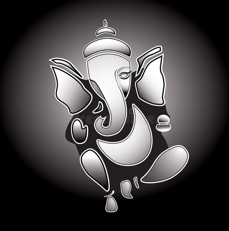 Ganesha Hindu God stock vector. Illustration of design 50256784