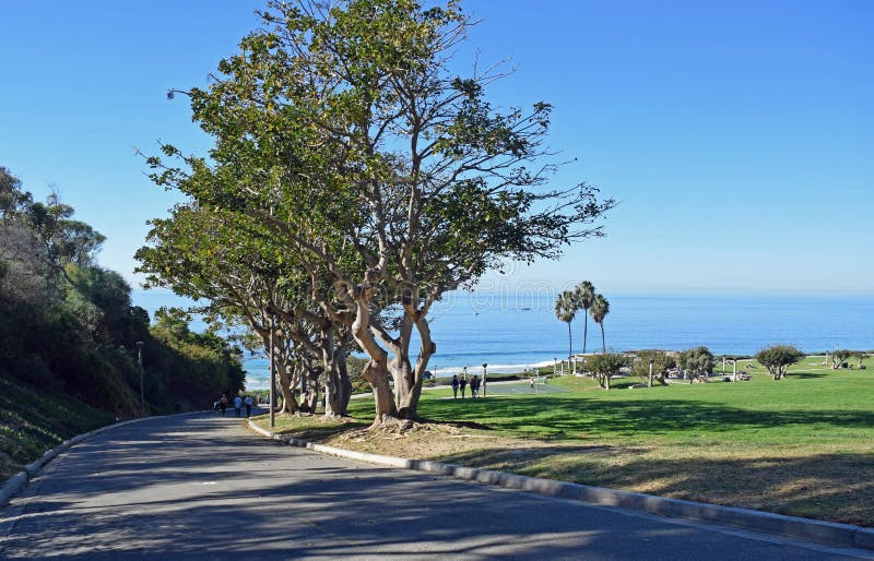 Gang om het Park van het Kreekstrand in Dana Point, Californië te zouten stock fotografie Gang om het Park van het Kreekstrand in Dana Point, Californië te zouten stock fotografie
