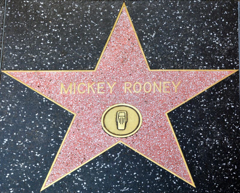 Gang van bekendheidsster van Mickey Rooney royalty-vrije stock fotografie Gang van bekendheidsster van Mickey Rooney royalty-vrije stock fotografie