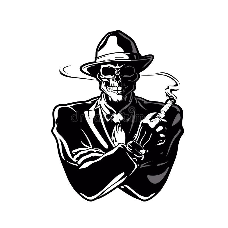 Gangster skull cartoon stock illustration. Illustration of gangster - 69917913 Gangster skull cartoon stock illustration. Illustration of gangster - 69917913