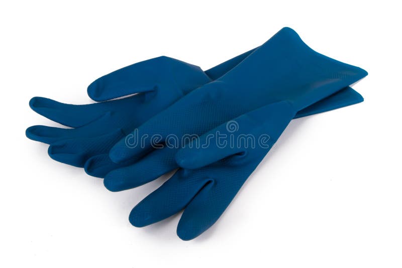 Gants de latex pour le nettoyage photos stock Gants de latex pour le nettoyage photos stock