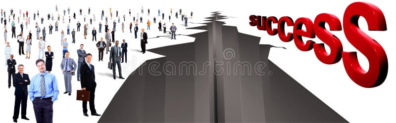 Gap entre deux grands groupes de personnes image stock Gap entre deux grands groupes de personnes image stock