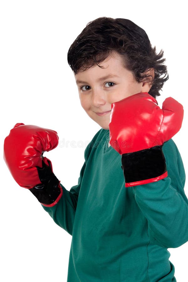 Enfant de boxe image stock. Image du concurrence, précours - 44741303