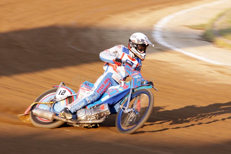 Gara motociclistica su pista fotografia stock Gara motociclistica su pista fotografia stock