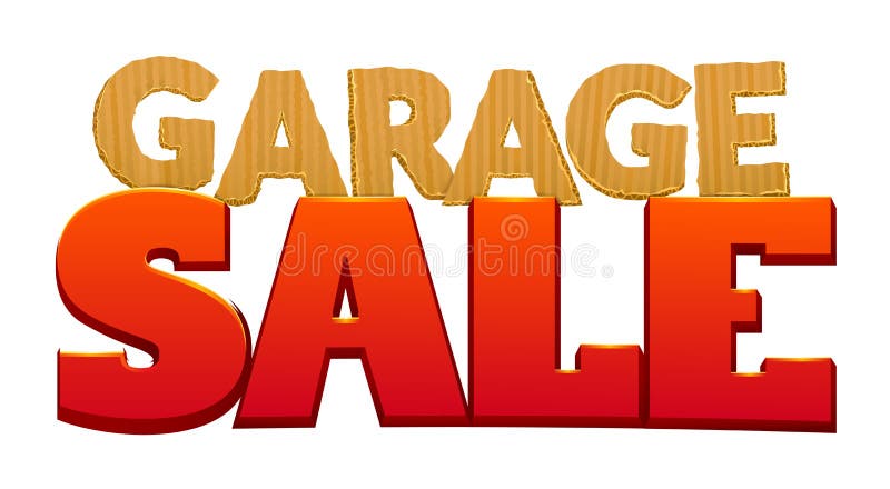 Garage Sale vector illustration