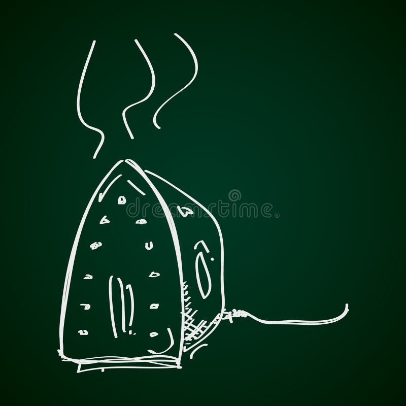 Garatuja simples de um ferro ilustração stock Garatuja simples de um ferro ilustração stock
