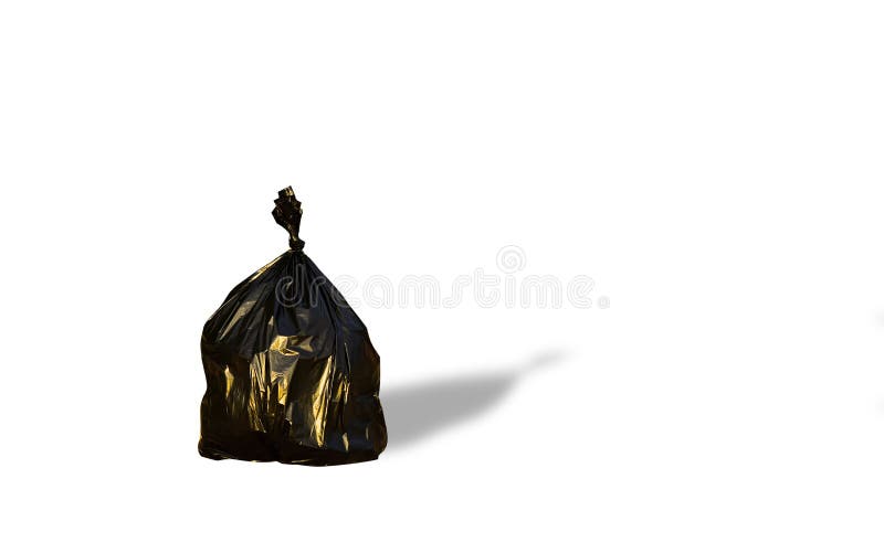 Black silhouette of a trash bag, vector isolated on white background, garbage  bag Stock Vector Image & Art - Alamy