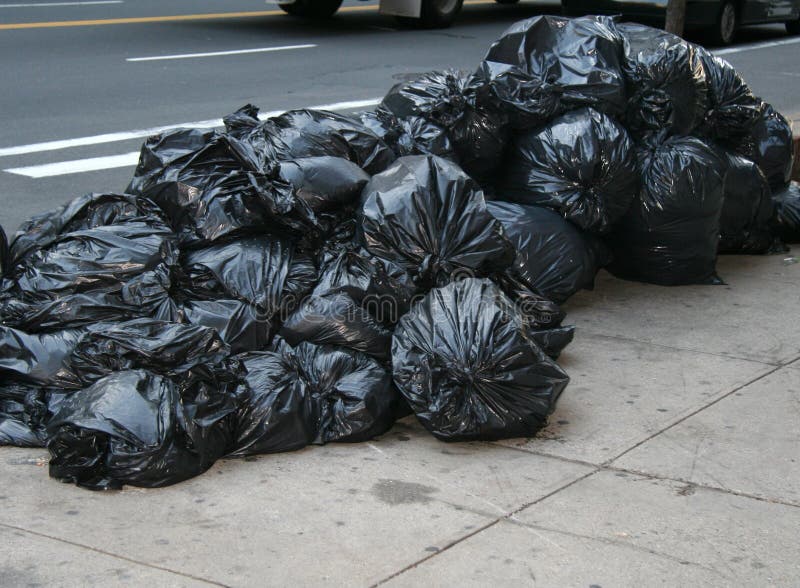Pile Of Trash On Street In New York City Editorial Stock Photo Image