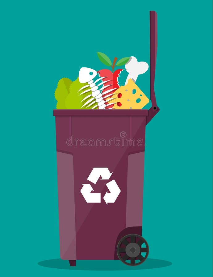 Dumpster Large Garbage Can Utility Services Green Trash Container For  Collecting Garbage In A Flat Cartoon Style Vector Illustration Isolated On  White Background Stock Illustration - Download Image Now - iStock