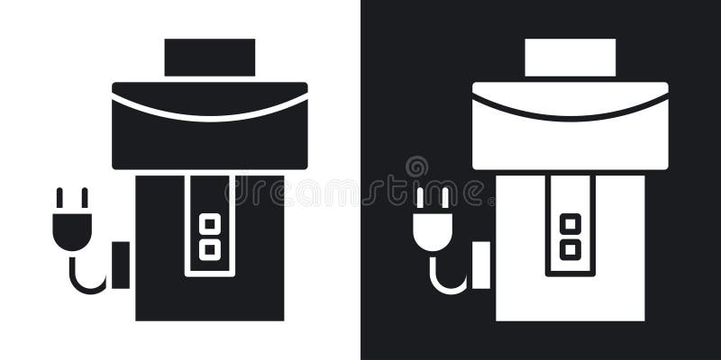 Garbage disposal thin line vector icon set vector illustration