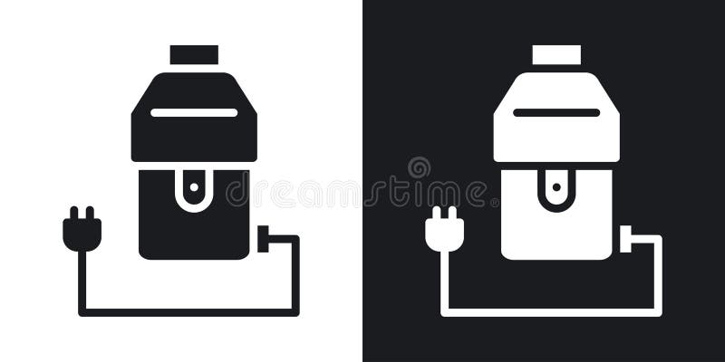 Garbage disposal thin line vector icon set vector illustration
