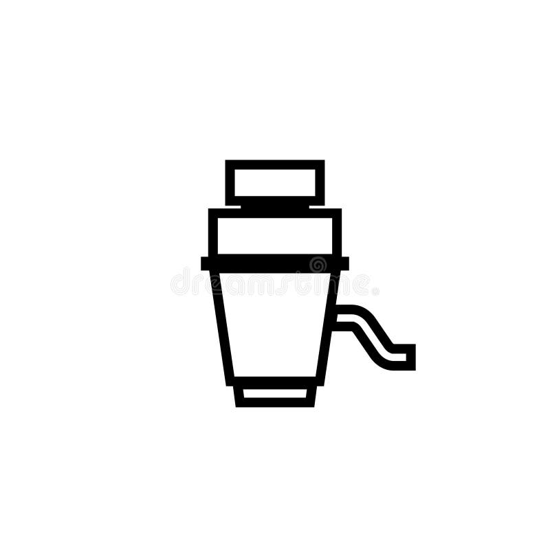 Garbage disposal unit icon stock illustration