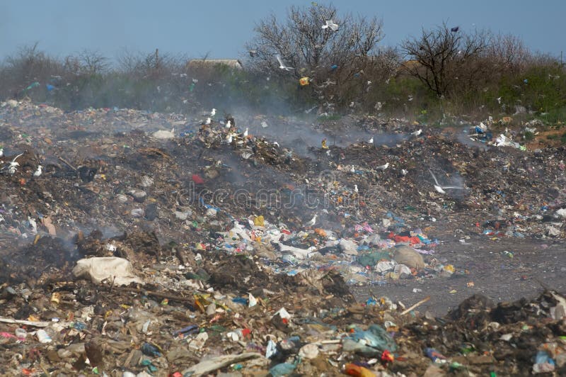 Garbage dump stock images