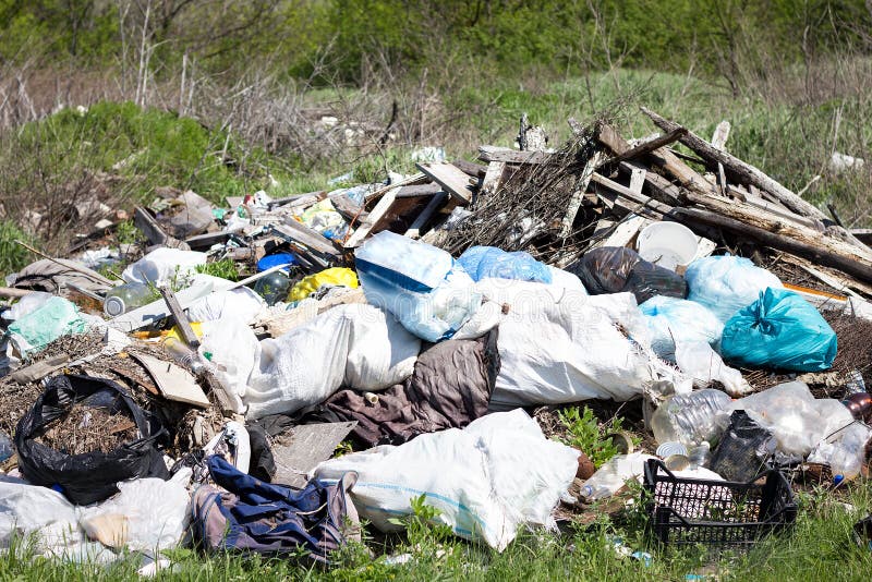 Garbage Dump In The Field Environmental Pollution Stock Image Image Garbage Dump In The Field Environmental Pollution Stock Image Image
