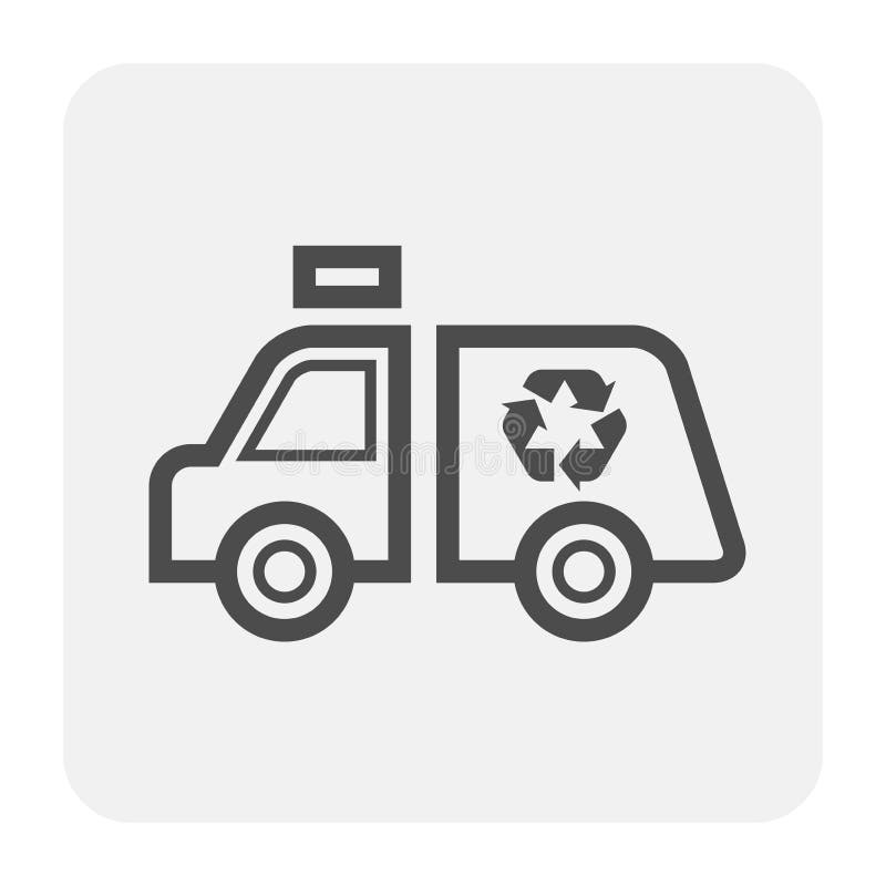 Garbage icon black vector illustration